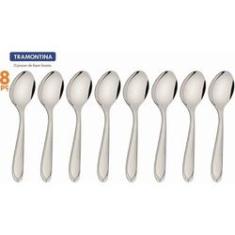 Imagem de Conjunto 8 Colheres para Sobremesa Laguna Talheres Tramontina em Aço Inox - 63906/040