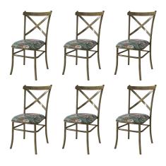 Imagem de Conjunto 6 Cadeiras de Jantar New Katrina Marrocos Costela de Adão Verde