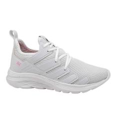 Imagem de Tênis Feminino Caminhada Corfortável Leve - Branco-Feminino