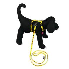 Imagem de Peitoral Estampado Modelo H Para Passeio Gato Viagem + Guia - Emcasa P