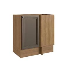 Imagem de Balcão de Cozinha Canto 80cm 1 Porta Classica Montana/bronze