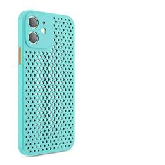 Imagem de Capa de telefone respirável de dissipação de calor para iphone 12 mini 13 11 pro max x xs max xr 7 8 plus se2020 11 capa lisa de silicone macio, t4, para iphone 13 pro
