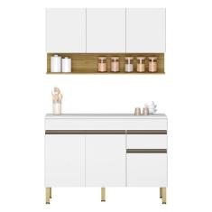 Imagem de Cozinha Modulada Line Composição 2 Supremo Freijó - Kits Paraná