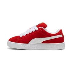 Imagem de PUMA Tênis masculino de camurça GG, Para todos os tempos, vermelho/PUMA branco, 42