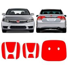 Imagem de Emblema New Civic 06/11  Refletivo Traseiro E Frontal