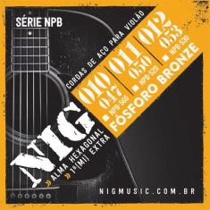 Imagem de Encord. Violao Aco Fosforo Bronze Npb520 .011 Nig