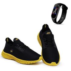 Imagem de Tênis Masculino Para Caminhada Corrida  Academia + Relógio Digital-Masculino