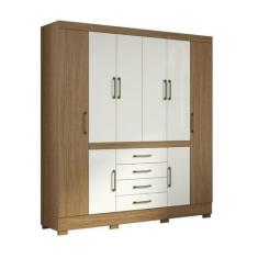 Imagem de Guarda Roupa 8 Portas Napole Atacama / Off White - Aramóveis