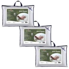 Imagem de Kit de 3 Travesseiros Látex 15cm - Alto Padrão - Dunlopillo