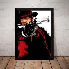 Imagem de Quadro Jogo Red Dead Redemption Game Poster Com Moldura