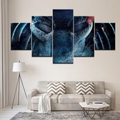 Imagem de Quadro Decorativo Filme predador 5 peças 130x65 cm em tecid