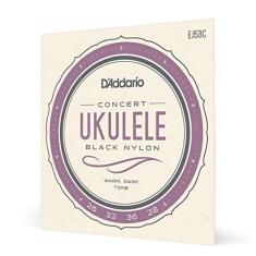 Imagem de Encordoamento Para Ukulele Concerto D'Addario Pro-Arté Black Nylon EJ53C