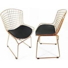 Imagem de Kit 2 Cadeiras BERTOIA cobre assento  - Poltronas do Sul