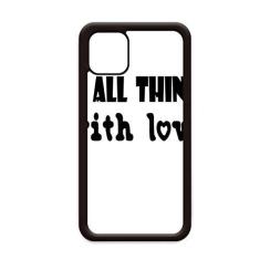 Imagem de Capa com design de palavras inglesas Things with Love para iPhone 12 Pro Max para Apple Mini Mobile Case Shell