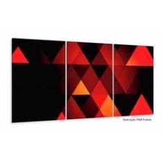 Imagem de Quadro Decorativo 120x60 Sala Abstrato Geométrico 