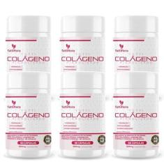 Imagem de 6x Tutti Colágeno Hidrolisado+Ácido Hialurônico+Q10+Biotina+Vit 60 Cápsulas 600Mg Tuttiflora