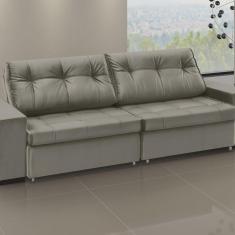 Imagem de Sofá Orion - Retrátil / Reclinável 240 Cm Veludo Castor