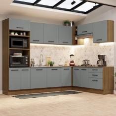 Imagem de Cozinha Completa 479001 Com Armário E Balcão Rustic/Cinza