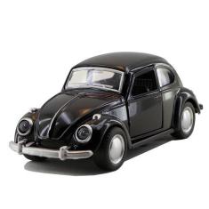 Imagem de Miniatura Carrinho De Metal Antigo Fusca Colecionável Preto - Gici Toy