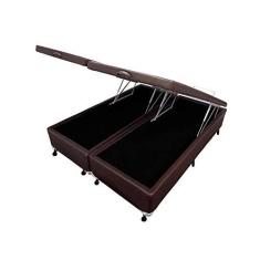 Imagem de Box Baú Castor Queen Marrom 158x198x35cm