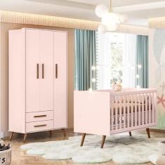 Imagem de Berço Americano e Roupeiro Q Encanto Retrô - QMove