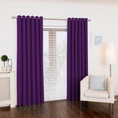 Imagem de Cortina Roxa Oxford 300x280 Sala/quarto | Fabritex Enxovais