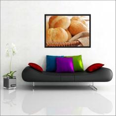 Imagem de Quadro Decorativo Padaria Cafeteria Pães Bolos Gourmet Decorações Com 