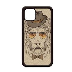 Imagem de Estilo britânico delicado chapéu de leão gravata borboleta para iPhone 11 Pro Max capa para celular Apple