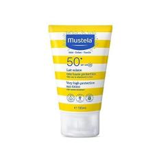 Imagem de Mustela Solares Protetor Solar Infantil Loção Rosto e Corpo FPS 50+, 100 ml