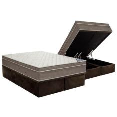 Imagem de Cama Box Baú Queen: Colchão Molas Masterpocket Ensacadas Ortobom Super