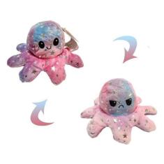 Imagem de Pelucia Grande Polvo do Humor Reversivel Tie Dye - Rosa - R3186 BBR