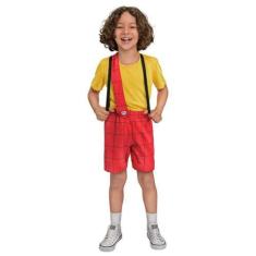 Imagem de Fantasia Roupa Cascão Infantil Luxo Turma da Mônica Tamanho de 3 a 12 