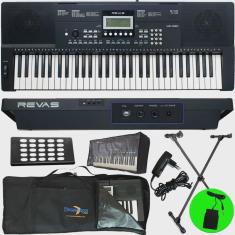 Imagem de Kit Teclado Arranjador 61 Teclas KB-330 Revas By Roland + Pedal Sustain