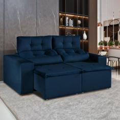 Imagem de Sofá Retrátil E Reclinável 3 Lugares 194cm Libra - Kasacomigo Estofado