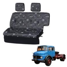 Imagem de Sofá Cama Caminhão Mercedes 1519 Cinza - Pampa