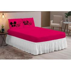 Imagem de Jogo De Lençol Liso 03 Peças Hipercal 200Fios Casal Queen Ele/Ela Ocul