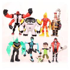 Imagem de Bonecos de ação de pvc Toy Collection Ben 10 de 9 peças de 3 a 12 cm