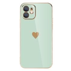 Imagem de Capa Capinha Para iPhone de Coração Luxo - Altomex, Verde-claro, IPHON