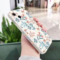 Imagem de Capa de telefone jardim romântica para iPhone 14 13 12 11 Pro Max Mini X XR XS MAX SE2020 8 7 Plus 6 6S Plus Capa, branco 1, para iphone 13 Promax