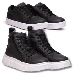 Imagem de Tênis Feminino + Tênis Cano Alto Plataforma .-Feminino