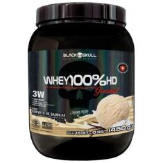 Imagem de Whey Black Skull 100% HD Caveira Preta Gourmet Zero Lactose Sabor Sorv