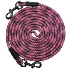 Imagem de Coleira de corda longa Tie-Out para cães BTINESFUL 8 pés/12 pés/20 pés