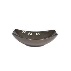 Imagem de Cuba De Vidro Oval Chanfrada 51Cm Marrom
