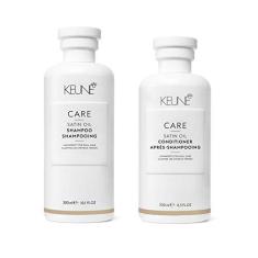 Imagem de Kit Shampoo E Condicionador Keune Care Satin Oil