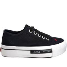 Imagem de Tênis Feminino Plataforma Casual Street Urban Daytona Canvas Coca Cola Cc2014-Feminino