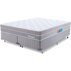 Imagem de Cama Box com King Premium Molas Ensacadas com Espuma D33 Astronasa 193x203cm BF Colchões