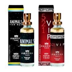 Imagem de Kit 2 Perfume Animals 521 Vip Men Masculino Amakha Paris