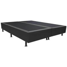 Imagem de Base Box Bipartida Universal Queen em Suede 37x198x158 Cor Preto