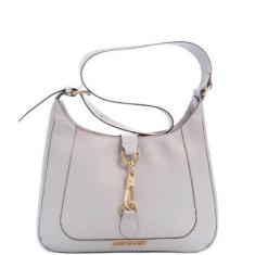 Imagem de Bolsa Shoulder Leopoldine Cinza em Couro Legítimo-Feminino