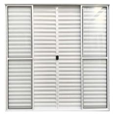 Imagem de Porta Balcao 6 Folhas Aluminio 2.10x1.50 Branco C/trinco